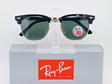 Ray-Ban Clubmaster Classic RB3016 51mm Polarized Sunglasses- Havana / Green Lens