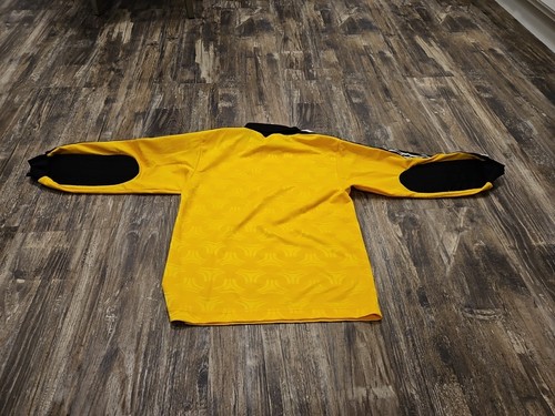 VINTAGE Adidas Fußball Goalie Padded L/S Trikot Gr. Large Made in USA 3 Streifen - Bild 5 von 6