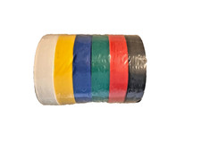 PVC Insulation Electricians Electrical Tape Mixed Colour 6 Reels Flame Retardant