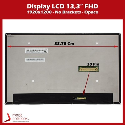 LENOVO Original Display LED 13,3 FHD IPS 30 Pin DX eDP Ohne Halter