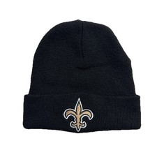 New Orleans Saints Beanie Hat Cap Boys One Size Black Winter NFL Football Logo