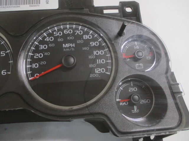 2007 GMC Yukon XL 1500 velocímetro Velocímetro Cluster MPH 120K OEM LKQ Foto 3 de 4