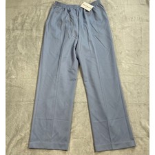 Alfred Dunner Pants 12P NWT St. Moritz Sky Blue Proportioned Medium Pull On