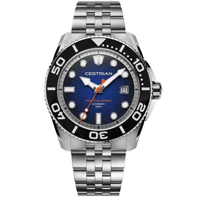 Cestrian Pro Dive Series Blue Fumé Dial Automatic 300m Mens Watch CP-BLB001