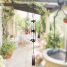 Wind Chimes, Deep Tones, Outdoor Temple Windchimes, Weather Resistant for Garden