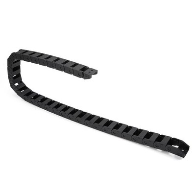 R18 10x15mm Black Plastic Cable Wire Carrier Drag Chain 1M Length for CNC