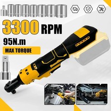 Brushless Cordless Electric Ratchet Wrench 38 For Dewalt 20v Li-ion Battery
