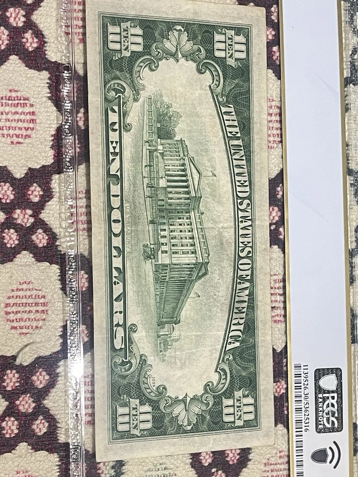 1934-A $10 Federal Reserve Chicago Fr. 2006-G 💎💎💎PCGS 30PPQ💎💎💎 - Image 3 of 4