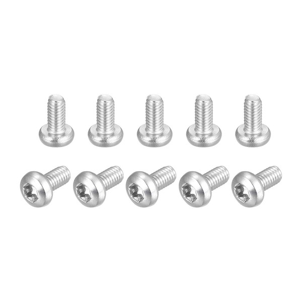 10Stk M4X8Mm Torx Schraube 316 Edelstahl Linsenkopf FäLschungssicher Montage-image