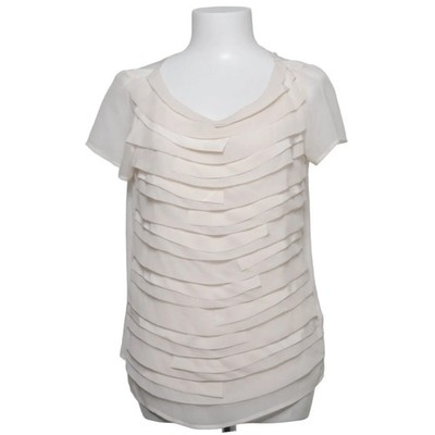 Zara Woman, Top, Größe: M, Beige, Seide, Sonstiges, Damen #hFt