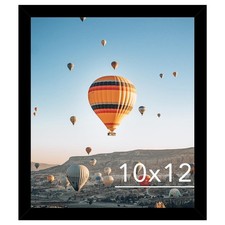 10x12 Picture Frame Black for Wall Hanging, Wall Mounting Horizontally or Ver...