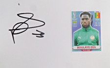 BOULAYE DIA  SENEGAL, AUTOGRAPH.