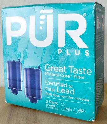 PUR PLUS Faucet Water Filter Replacement RF-9999 2-Pack Lead Filters are Sealed