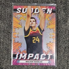 2023-24 Topps Chrome - Sudden Impact Walker Kessler #SI-22 Pink Refractor