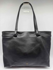 Pre-Owned Cole Haan Black Pebbled Tote Bag