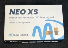 NEO XS Digital Rechargeable OTC Hearing Aid, Series R, MD Hearing, New In Box