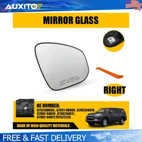 Passenger Right Side Heated Mirror Glass For 2013-2018 Toyota RAV4 87902-04010
