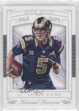 2015 Panini National Treasures Silver 2/25 Nick Foles #72 1p5