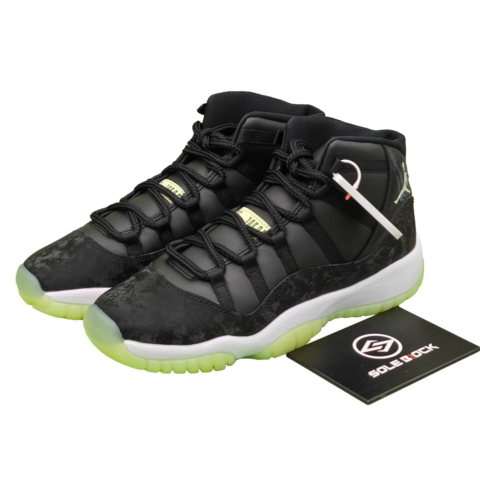 Air Jordan 11 Retro GS 'Inner Beast' Black Barely Volt IB1378-001 Size 3.5Y-7Y