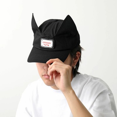 CHARLES JEFFREY LOVERBOY Men's Cotton Baseball Cap, EARS CAP BLACK