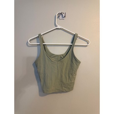 Lululemon Align Tank Top Sage Green Cropped Athletic Workout Racerback Women's