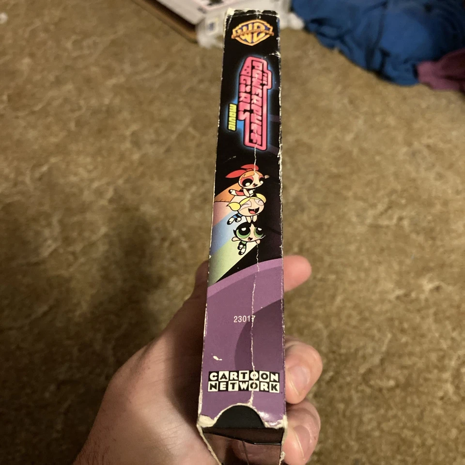 Powerpuff Girls Movie VHS Used 2002 Cartoon Network Slipcover RARE Dexter’s Lab - Image 4 of 4