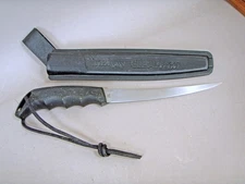 Vintage Kershaw Task Force 1237TF 6.5" Filet Knife with Sheath Japan Oregon USA