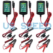Car Automatic Motorcycle Battery Charger Maintainer Trickle 6V 12V 1.5A 3 Pack