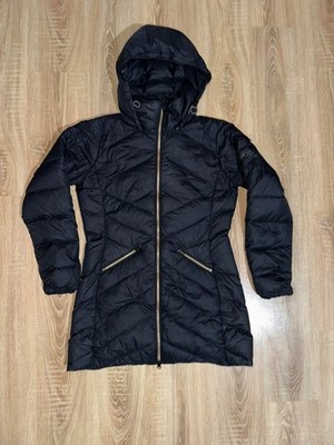 KJUS Damen Gänsedaunen Premium Daunen Puffer Warm Lang Winter Parka Jacke Gr. L