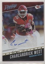 2017 Panini Prestige Xtra Points Platinum 11/25 Charcandrick West #11 Auto 0d4