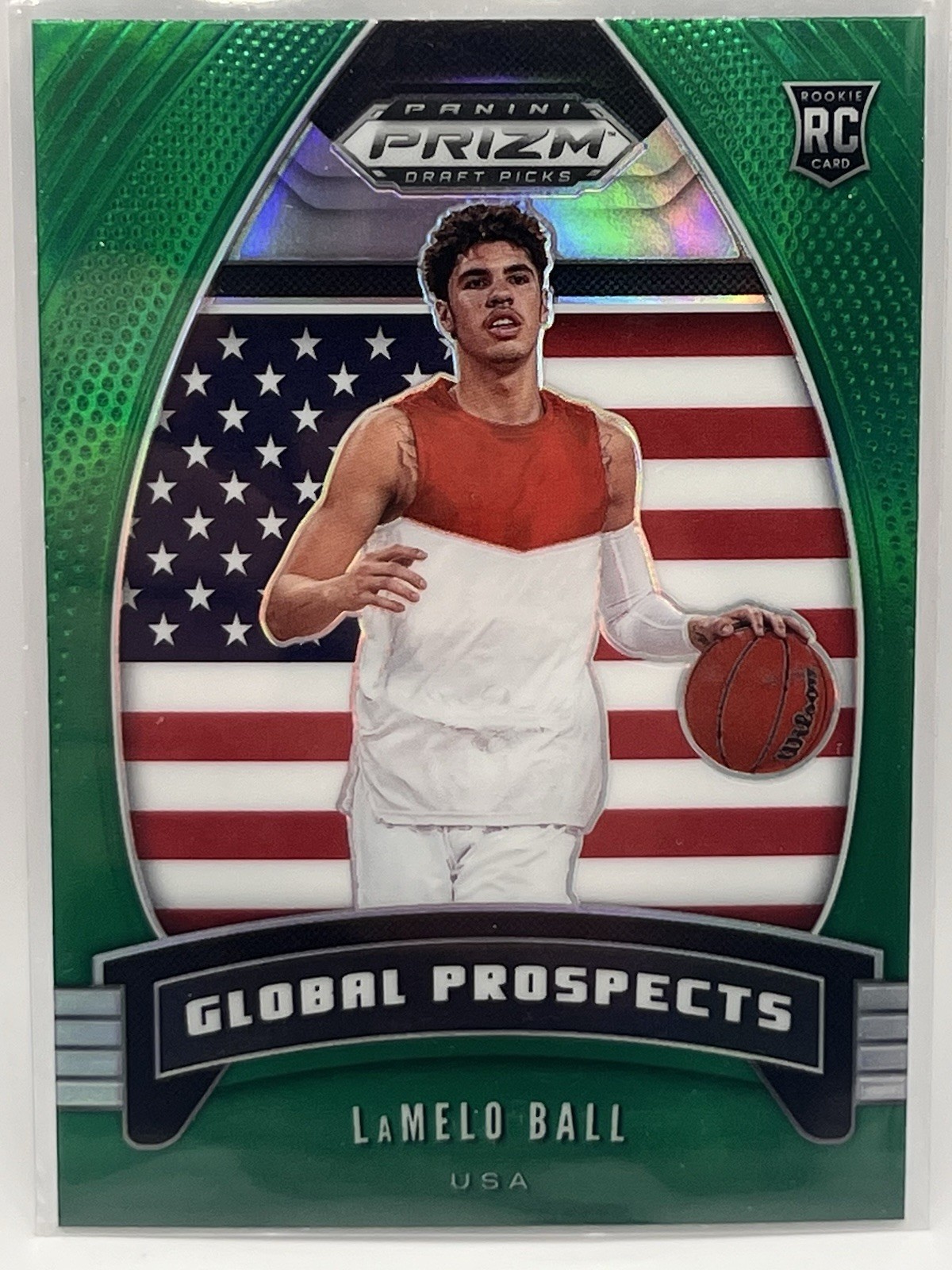 LaMelo Ball #98 Basketball Cards 2020 Panini Prizm Draft Picks trading card — raw and PSA graded price guide