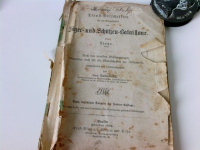 Dienst - Vorschriften für die Mannschaften der Jäger- und Schützen - Bataillone 