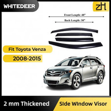 Fits Toyota Venza 2008-2015 Side Window Visor Sun Rain Deflector Guard Thickened