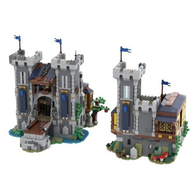 MOC-116798 Medieval Black Saker s Stronghold Building Blocks Set 1971 Pieces