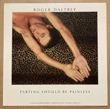 The Who ROGER DALTREY Rare 1984 PROMO POSTER FLAT for Parting CD 12x12 USA