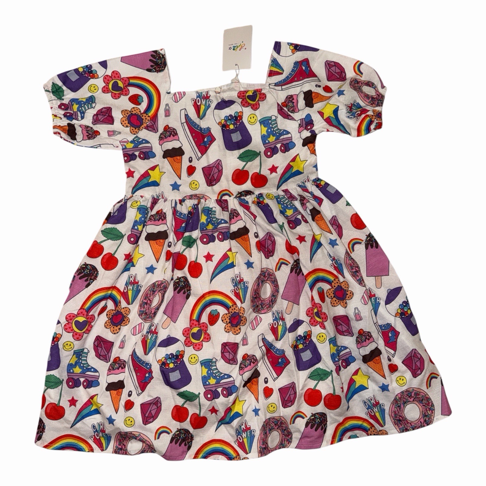 Lola and the Boys Summertime Fun Dress 8T NWT Roller Skate Donut Print