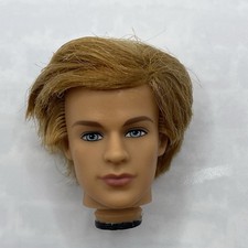 Barbie Boyfriend Ken Head Only Rooted Blonde Blue Eyes For OOAK B11