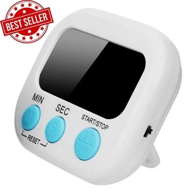 Large LCD Digital Kitchen Cooking Timer Count Down Up Clock Loud Alarm Magnetic