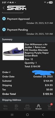 Nike Air Jordan Zion Williamson I 1 Retro Low Lo OG SP Voodoo Regency Purple 12M