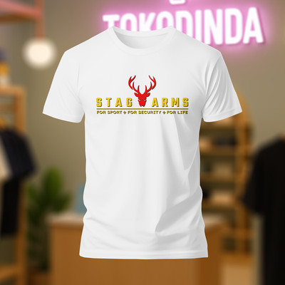 Stag Arms Guns Firearms Logo T-Shirt Funny Made In USA s-5xl