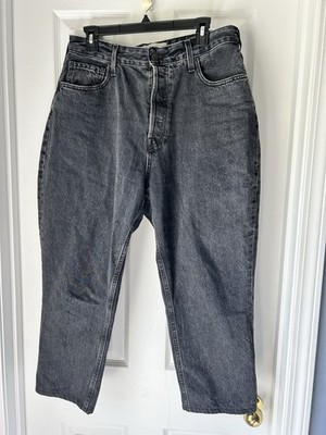 Everlane The 90s Curvy Cheeky Straight Ankle Jeans Sz 33 Black