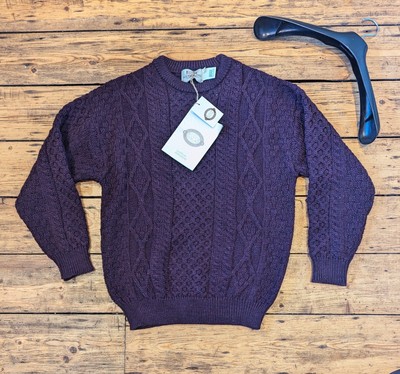 aran Sweater Market Pullover Gr. XL Herren Grape Aran Crafts