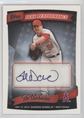 2010 Topps Peak Performance Series 2 Joe Saunders #PPA-JS Auto
