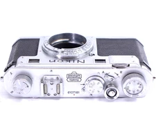 Nikon S Rangefinder Film Camera Nippon Kogaku Japan red dot As Is but Works!