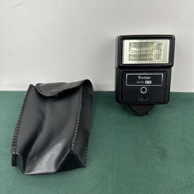 VIVITAR AUTO 215 electronic flash for SLR cameras with shoe mount Tested Works