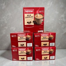 Lot of 5 Nestle Milk Chocolate Hot Cocoa Mix Boxes - 300 Total Packets
