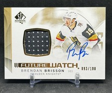 2024-25 SP Authentic Future Watch Auto Patch Brendan Brisson /100 #106 Vegas