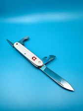 1984 Vintage VICTORINOX Pioneer Alox Swiss Army Knife Old Cross 93mm SILVER!