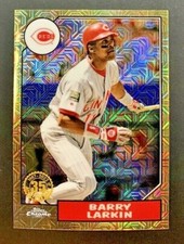 2022 Topps Series 1 - Barry Larkin #T87C-84 Cincinnati Reds - MOJO Refractor