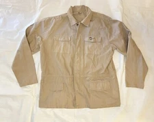 Panama Jack Full Zip Jacket Mens's Size XL Beige 100% Cotton